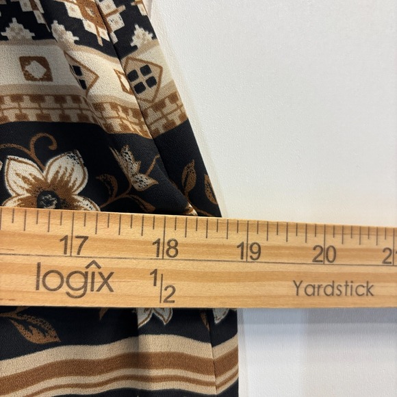 Vintage Chaus Petite Boho Floral Faux Wrap Straight Skirt Size 8 Cottage - Picture 6 of 7